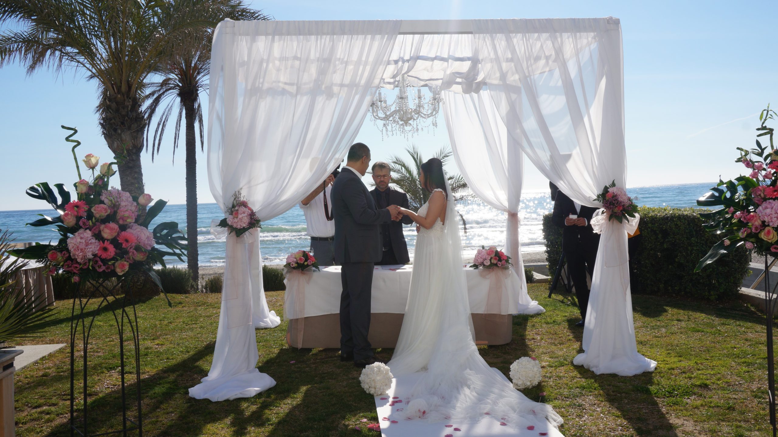 Romatic Segenszeremonie für 2 Personen eine Elopment Hochzeit in Marbella F11