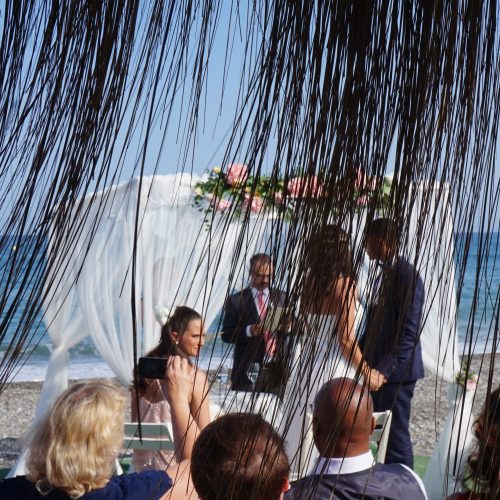 Bröllopsceremoni på restaurangen Bahia de Tanit · Torre del Mar · F01