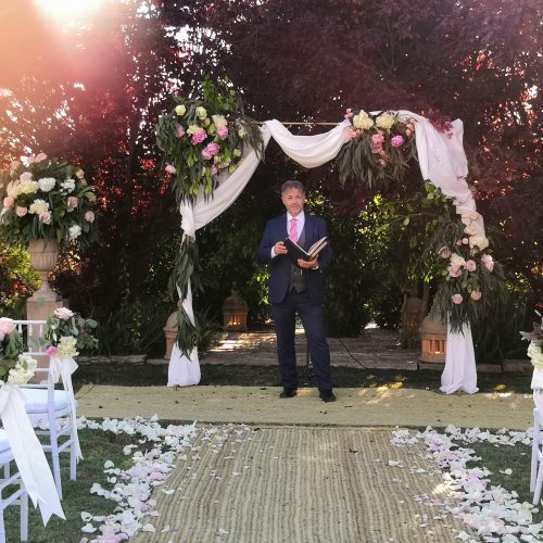 Maestros de ceremonias en finca Los Molinillos en Mairena de Alcor, en Sevilla